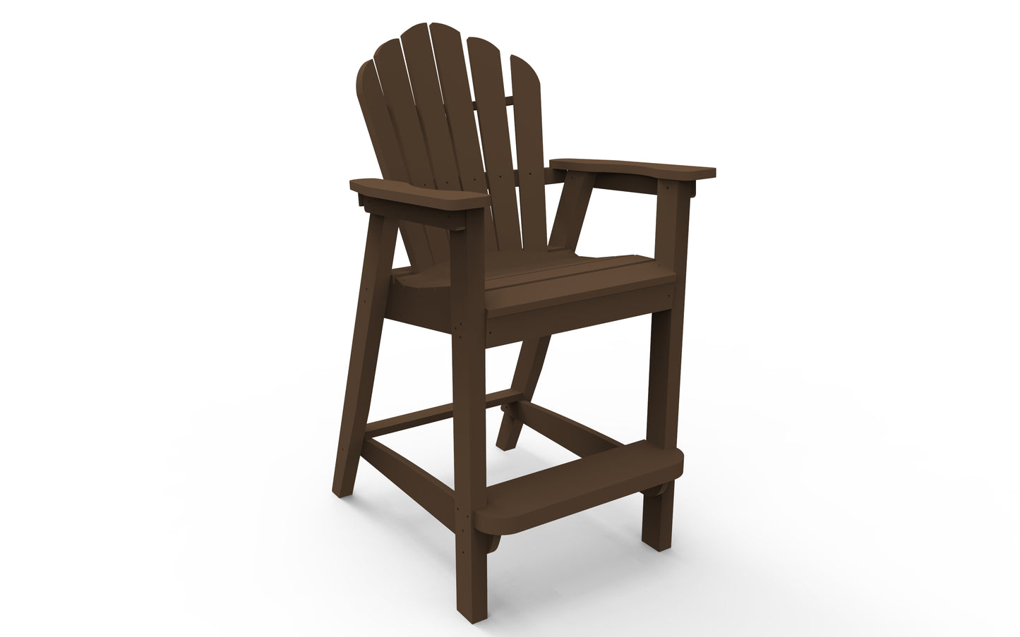 Seaside Casual Recycled Plastic Adirondack Classic Bar Chair (BAR HEIGHT) - LEAD TIME TO SHIP 2 TO 4 WEEKS