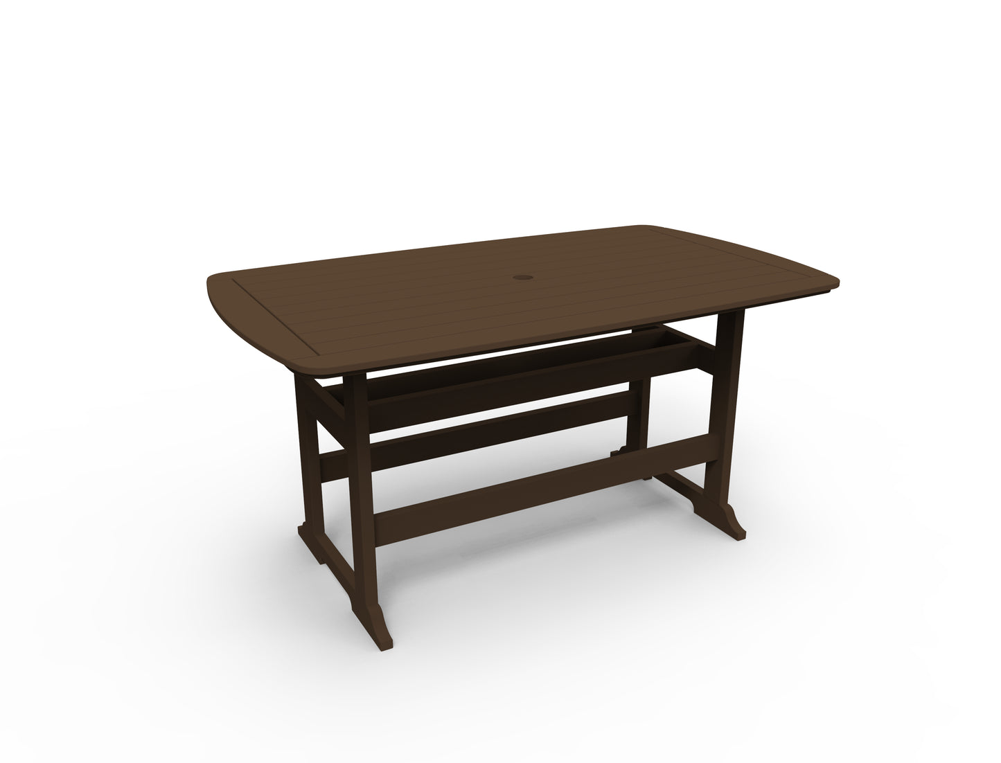 Seaside Casual Recycled Plastic Portsmouth Balcony Table 42" x 72" (COUNTER HEIGHT) - LEAD TIME TO SHIP 2 TO 4 WEEKS