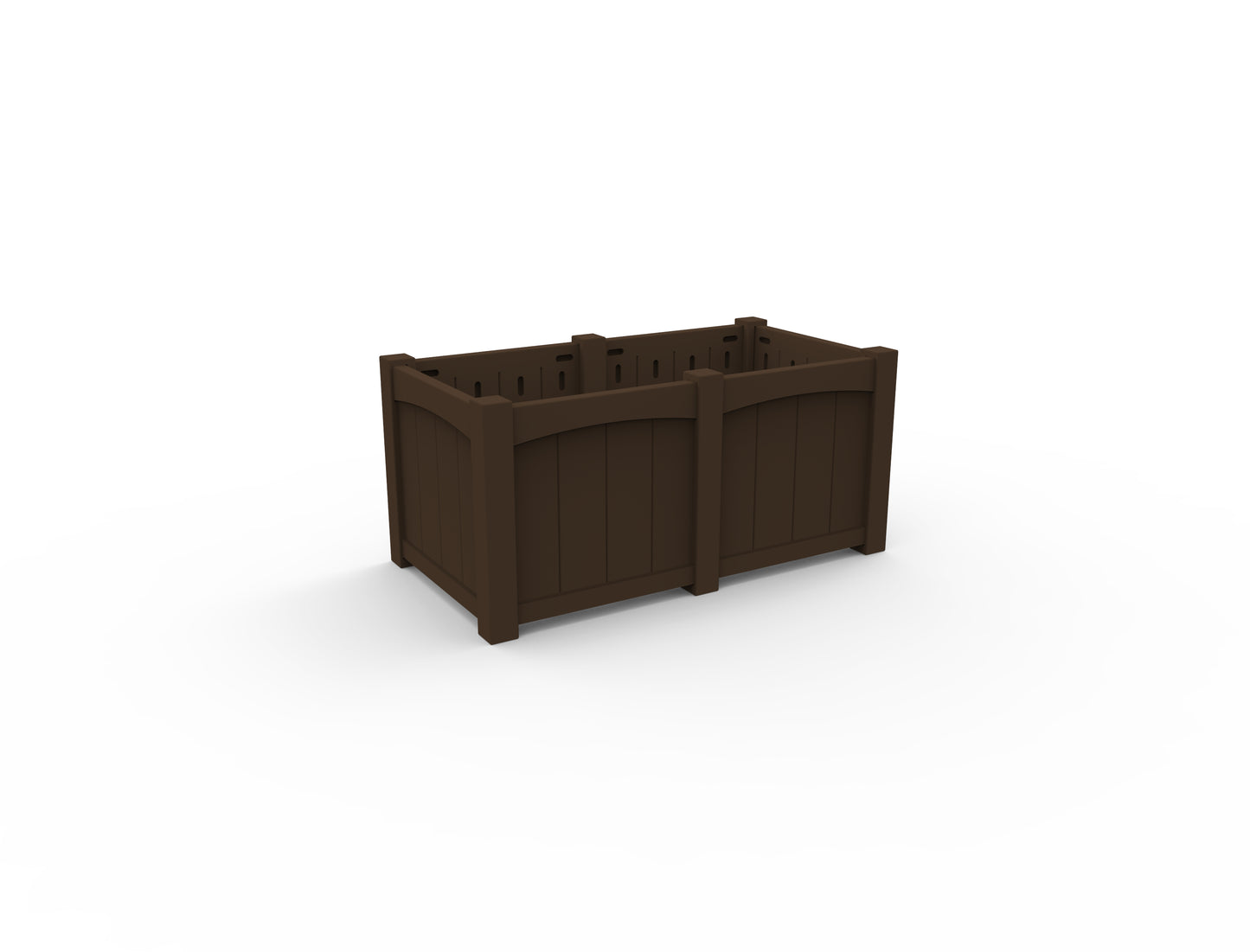Seaside Casual Recycled Plastic Wickford Residential Planter-Extension - LEAD TIME TO SHIP 2 TO 4 WEEKS