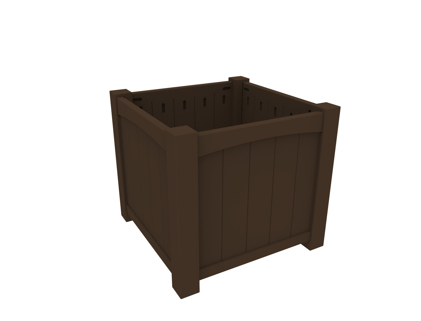 Seaside Casual Recycled Plastic Wickford Estate Planter-Single - LEAD TIME TO SHIP 4 TO 6 WEEKS