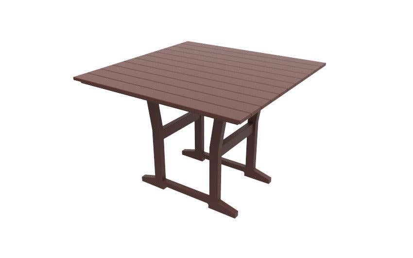 Seaside Casual Recycled Plastic Coastline Cafe Square Dining Table - LEAD TIME TO SHIP 2 TO 4 WEEKS