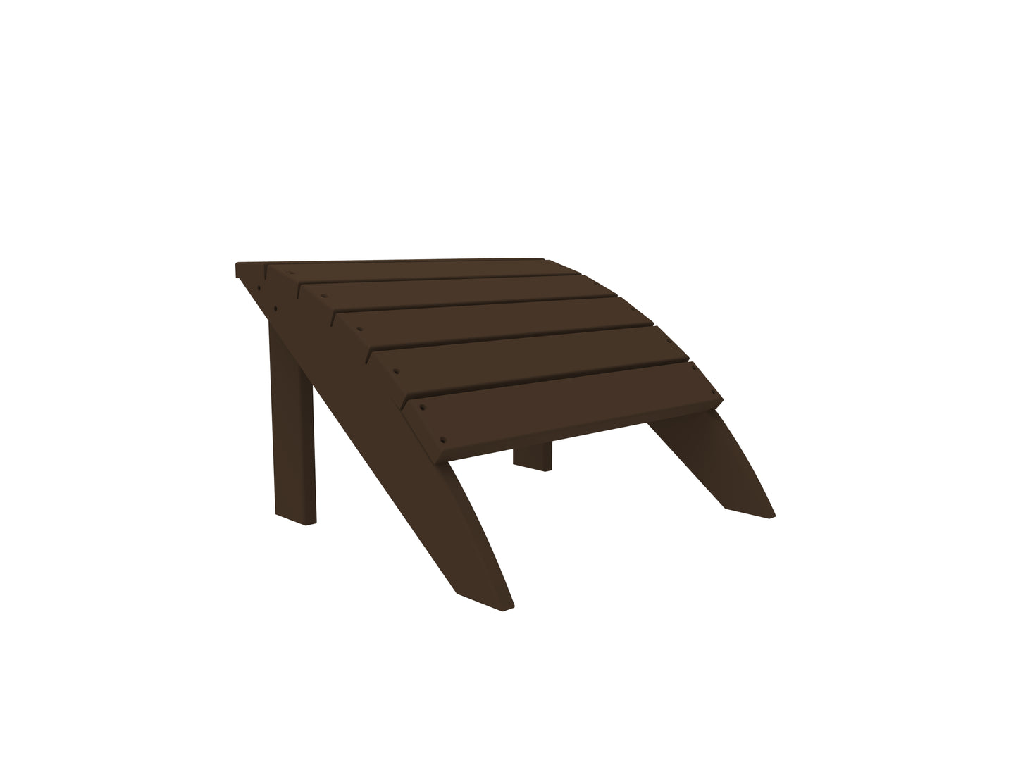 Seaside Casual Recycled Plastic Coastline Harbor View Foot Stool - LEAD TIME TO SHIP 2 TO 4 WEEKS