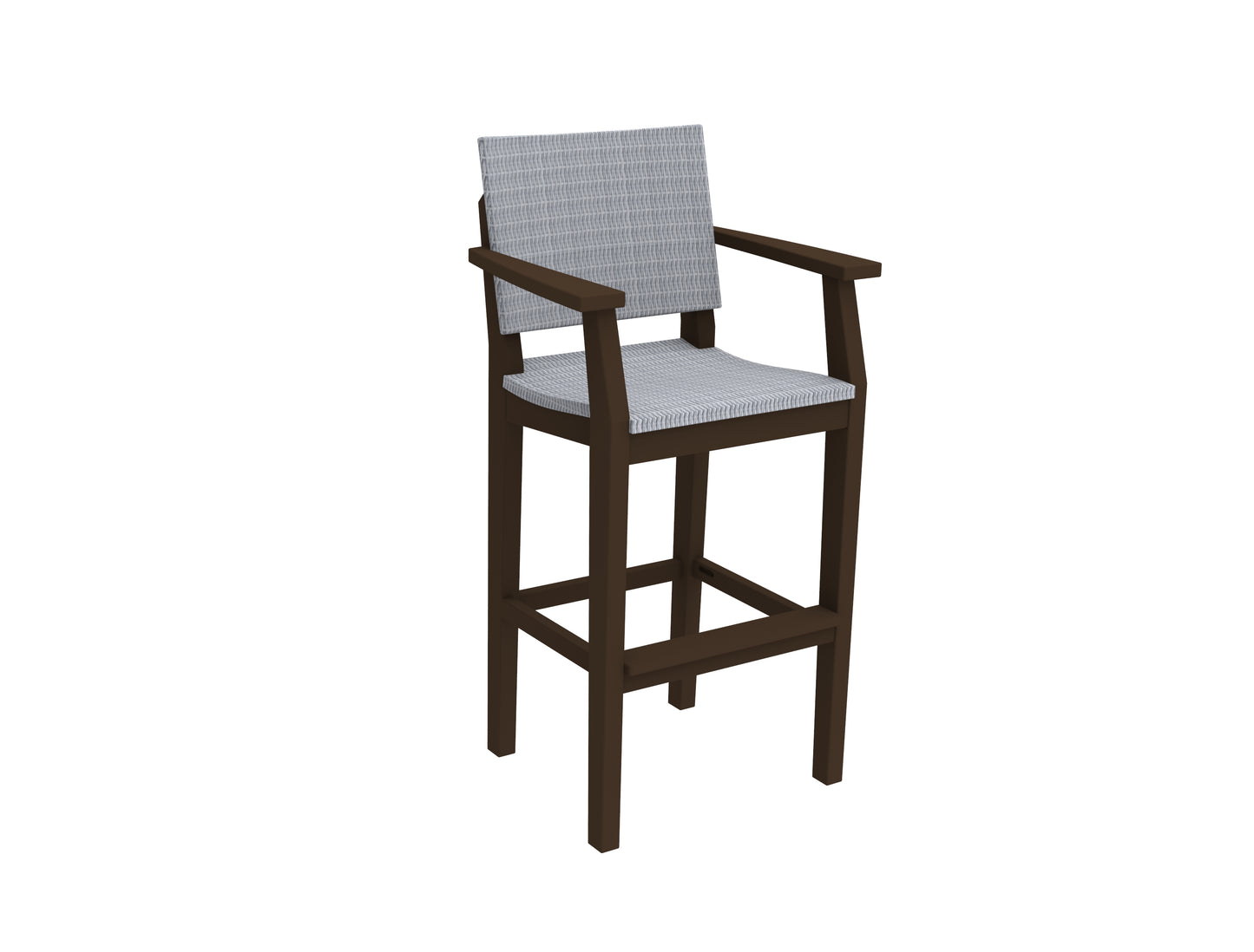 Seaside Casual Recycled Plastic MAD Bar Arm Chair (WOVEN) (BAR HEIGHT) - LEAD TIME TO SHIP 2 TO 4 WEEKS Regular price