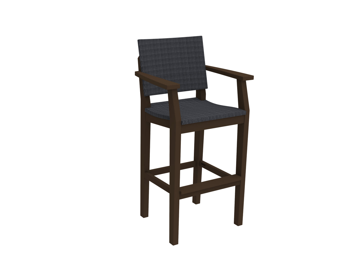 Seaside Casual Recycled Plastic MAD Bar Arm Chair (WOVEN) (BAR HEIGHT) - LEAD TIME TO SHIP 2 TO 4 WEEKS Regular price