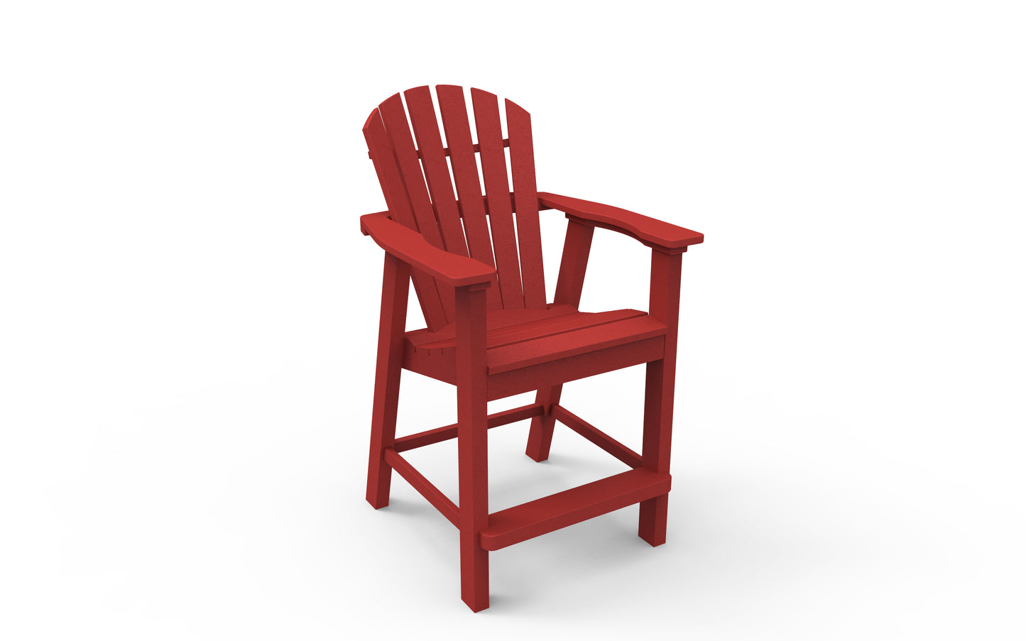 Seaside Casual Recycled Plastic Adirondack Shellback Balcony Chair (COUNTER HEIGHT) - LEAD TIME TO SHIP 4 TO 6 WEEKS