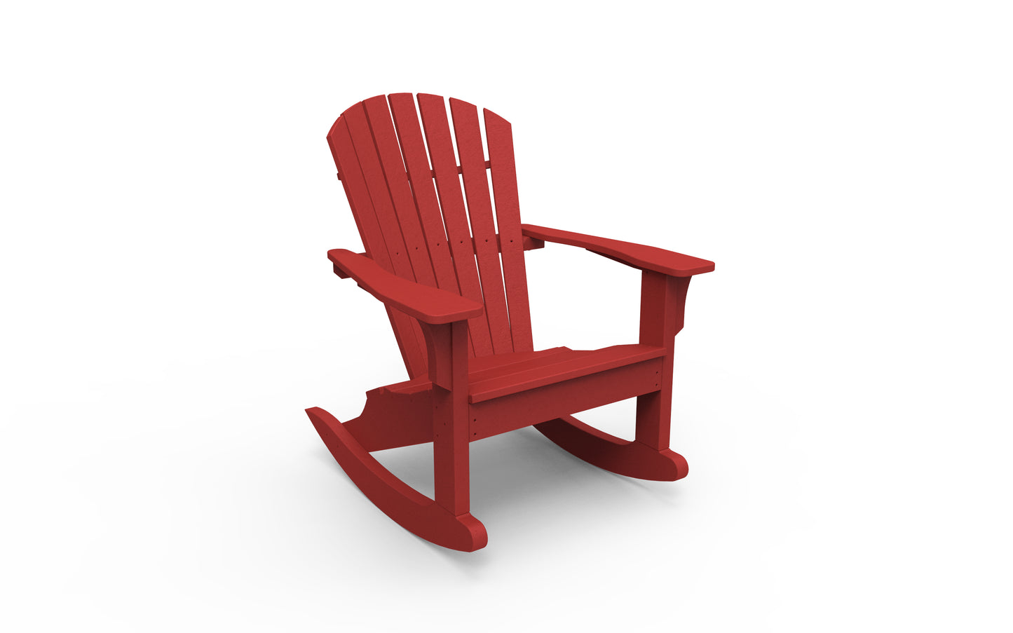 Seaside Casual Recycled Plastic Adirondack Shellback Rocking Chair - LEAD TIME TO SHIP 2 TO 4 WEEKS