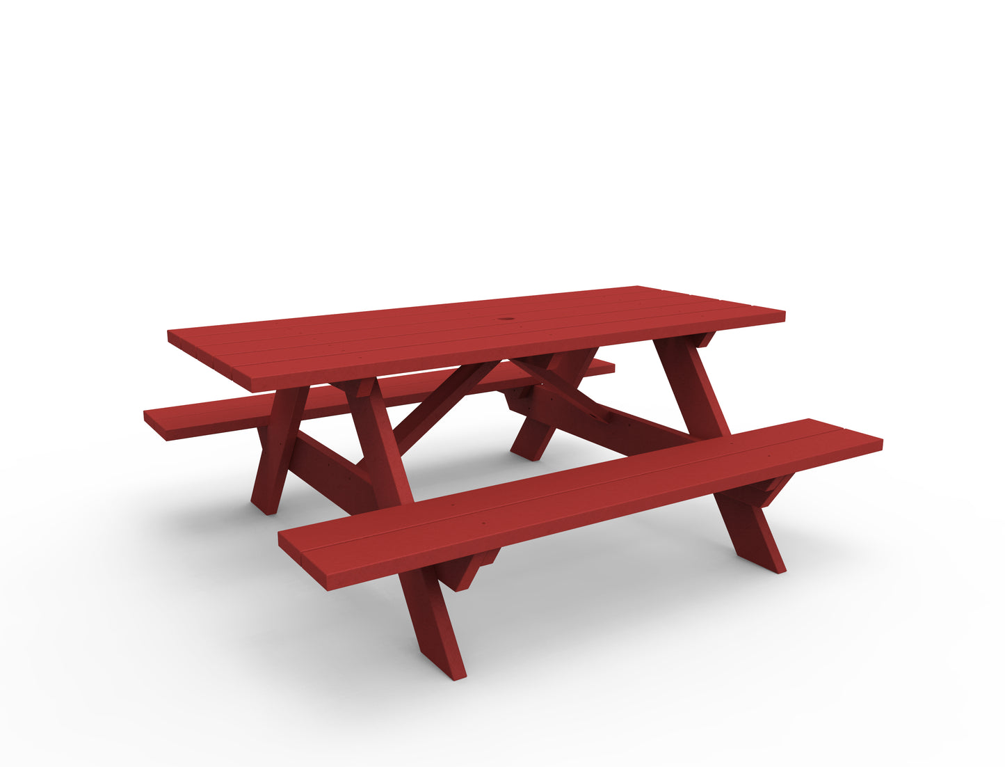 Seaside Casual Recycled Plastic Traditional Picnic Table - LEAD TIME TO SHIP 4 TO 6 WEEKS