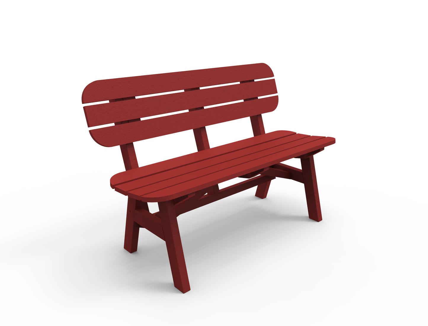 Seaside Casual Recycled Plastic Portsmouth 4' Bench - LEAD TIME TO SHIP 4 TO 6 WEEKS