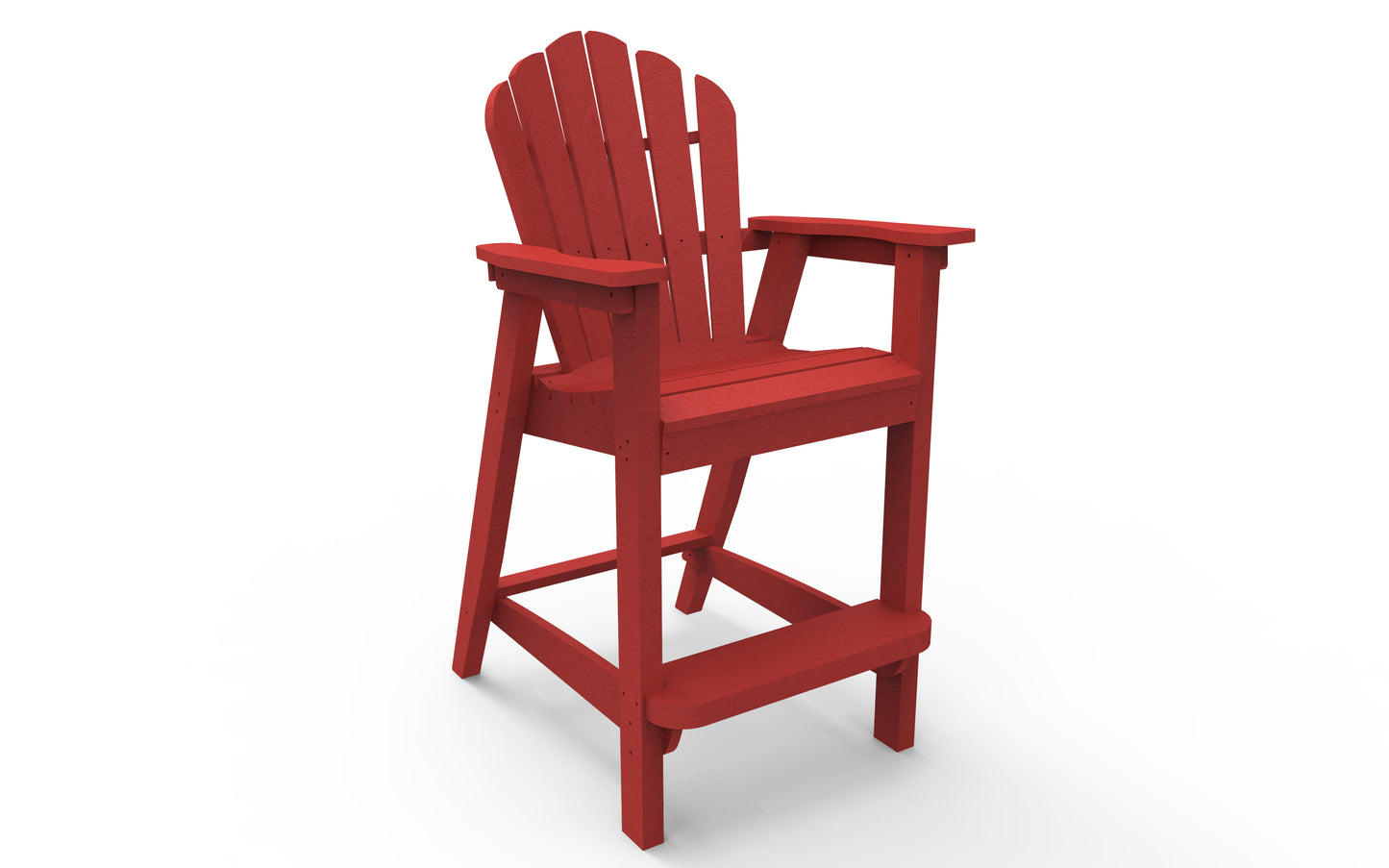 Seaside Casual Recycled Plastic Adirondack Classic Bar Chair (BAR HEIGHT) - LEAD TIME TO SHIP 2 TO 4 WEEKS