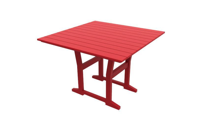 Seaside Casual Recycled Plastic Coastline Cafe Square Dining Table - LEAD TIME TO SHIP 2 TO 4 WEEKS