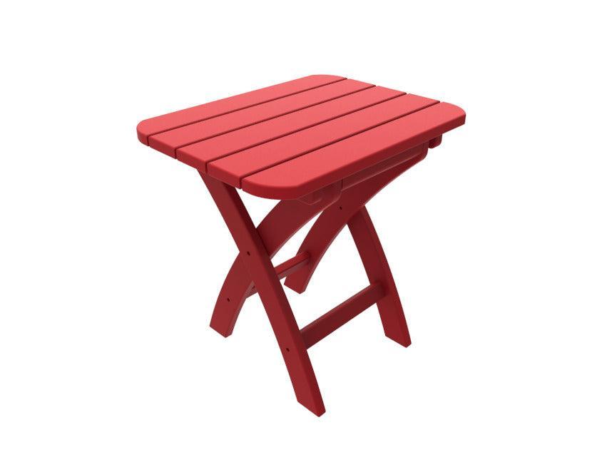 Seaside Casual Recycled Plastic Coastline Harbor View Folding Side Table