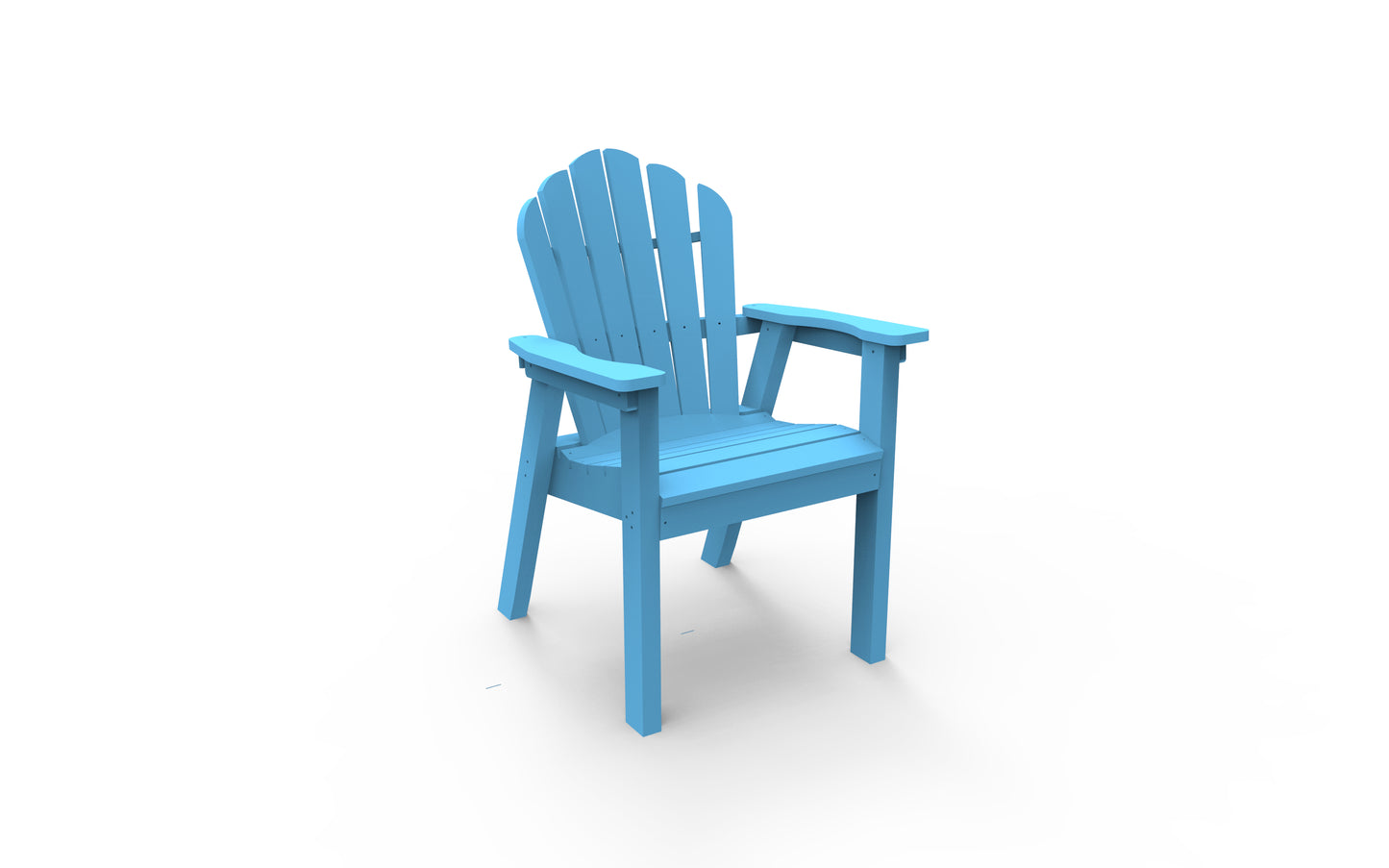 Seaside Casual Recycled Plastic Adirondack Classic Dining Chair - LEAD TIME TO SHIP 2 TO 4 WEEKS