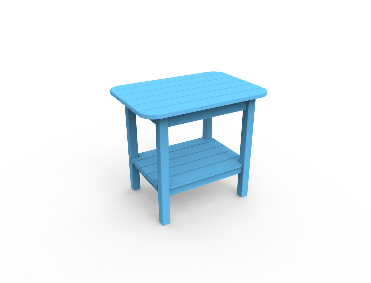 Seaside Casual Recycled Plastic Westerly End Table - LEAD TIME TO SHIP 4 TO 6 WEEKS