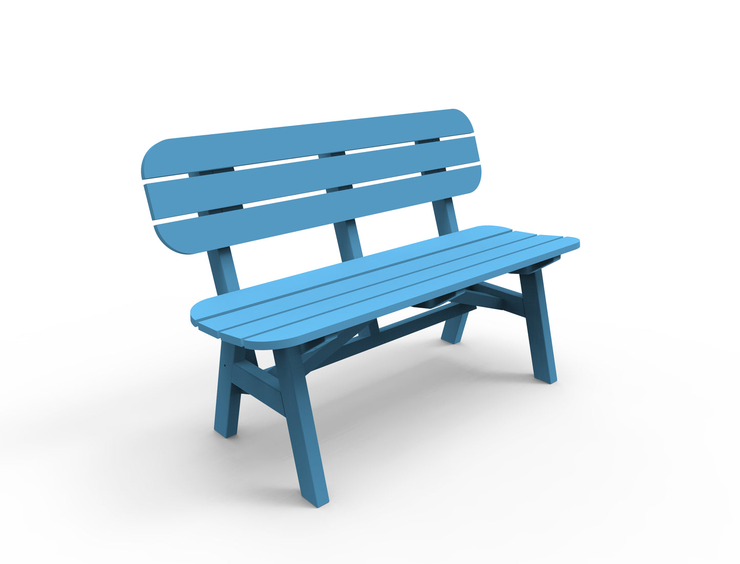 Seaside Casual Recycled Plastic Portsmouth 4' Bench - LEAD TIME TO SHIP 4 TO 6 WEEKS