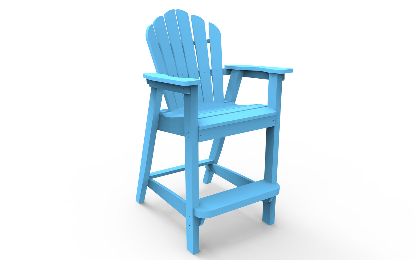 Seaside Casual Recycled Plastic Adirondack Classic Bar Chair (BAR HEIGHT) - LEAD TIME TO SHIP 2 TO 4 WEEKS