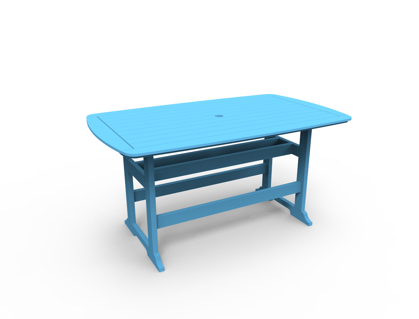 Seaside Casual Recycled Plastic Portsmouth Balcony Table 42" x 72" (COUNTER HEIGHT) - LEAD TIME TO SHIP 2 TO 4 WEEKS