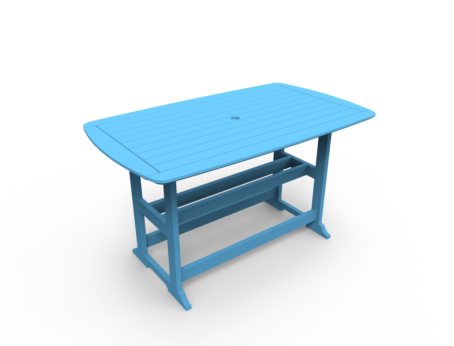 Seaside Casual Recycled Plastic Portsmouth Bar Table 42" x 72" (BAR HEIGHT) - LEAD TIME TO SHIP 2 TO 4 WEEKS