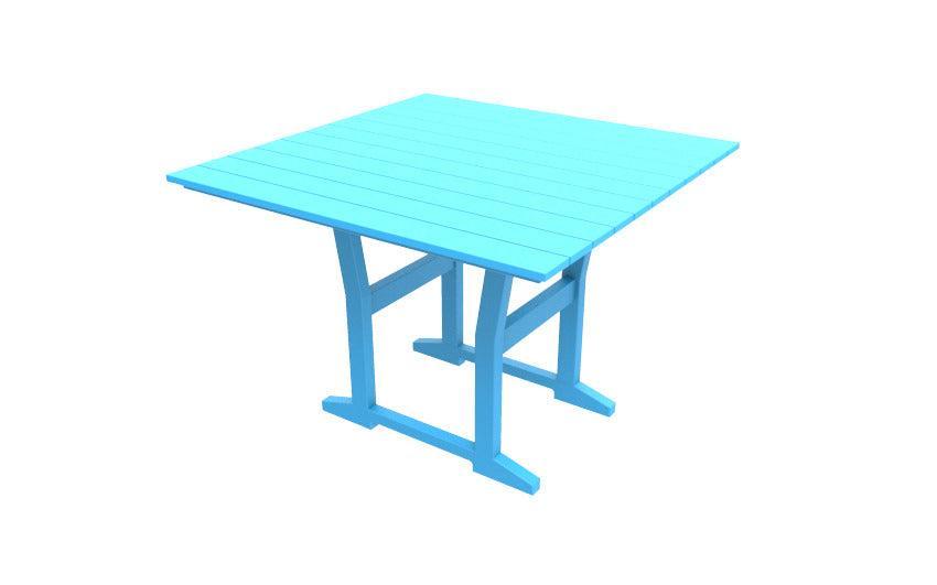 Seaside Casual Recycled Plastic Coastline Cafe Square Dining Table - LEAD TIME TO SHIP 2 TO 4 WEEKS