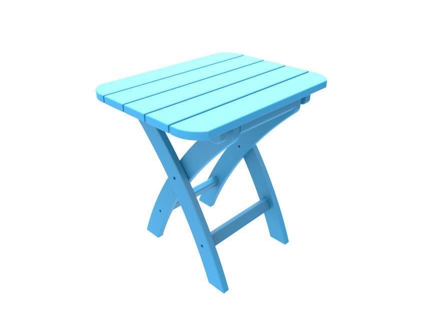 Seaside Casual Recycled Plastic Coastline Harbor View Folding Side Table