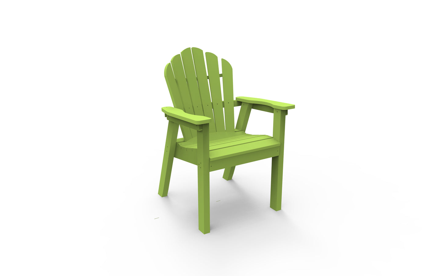 Seaside Casual Recycled Plastic Adirondack Classic Dining Chair - LEAD TIME TO SHIP 2 TO 4 WEEKS