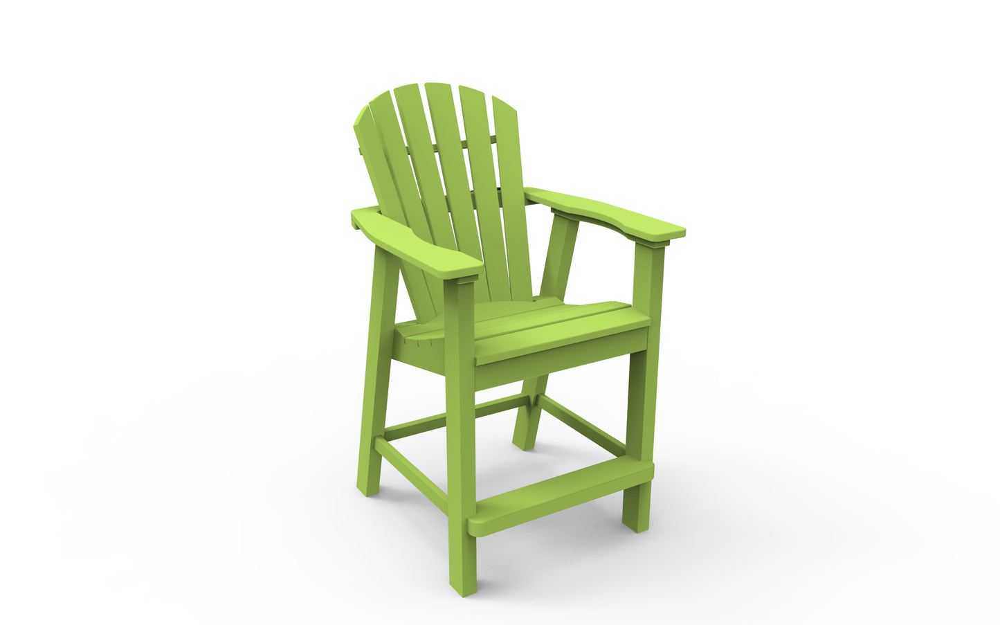 Seaside Casual Recycled Plastic Adirondack Shellback Balcony Chair (COUNTER HEIGHT) - LEAD TIME TO SHIP 4 TO 6 WEEKS