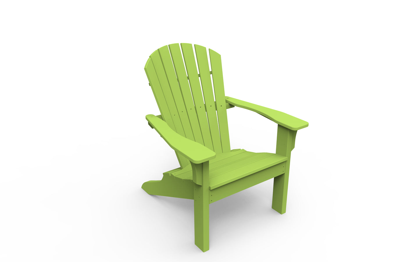 Seaside Casual Recycled Plastic Adirondack Shellback Chair - LEAD TIME TO SHIP 2 TO 4 WEEKS
