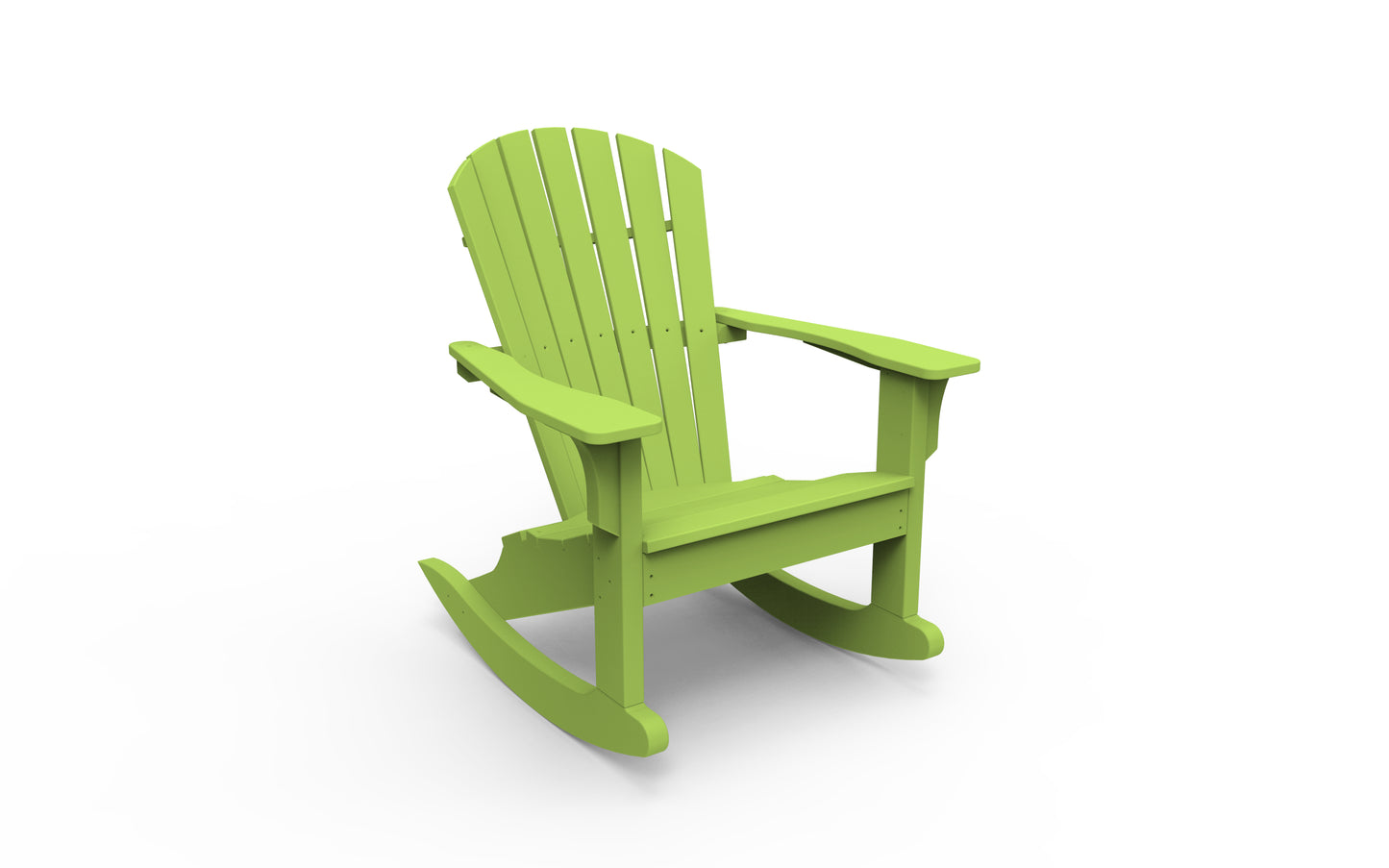 Seaside Casual Recycled Plastic Adirondack Shellback Rocking Chair - LEAD TIME TO SHIP 2 TO 4 WEEKS