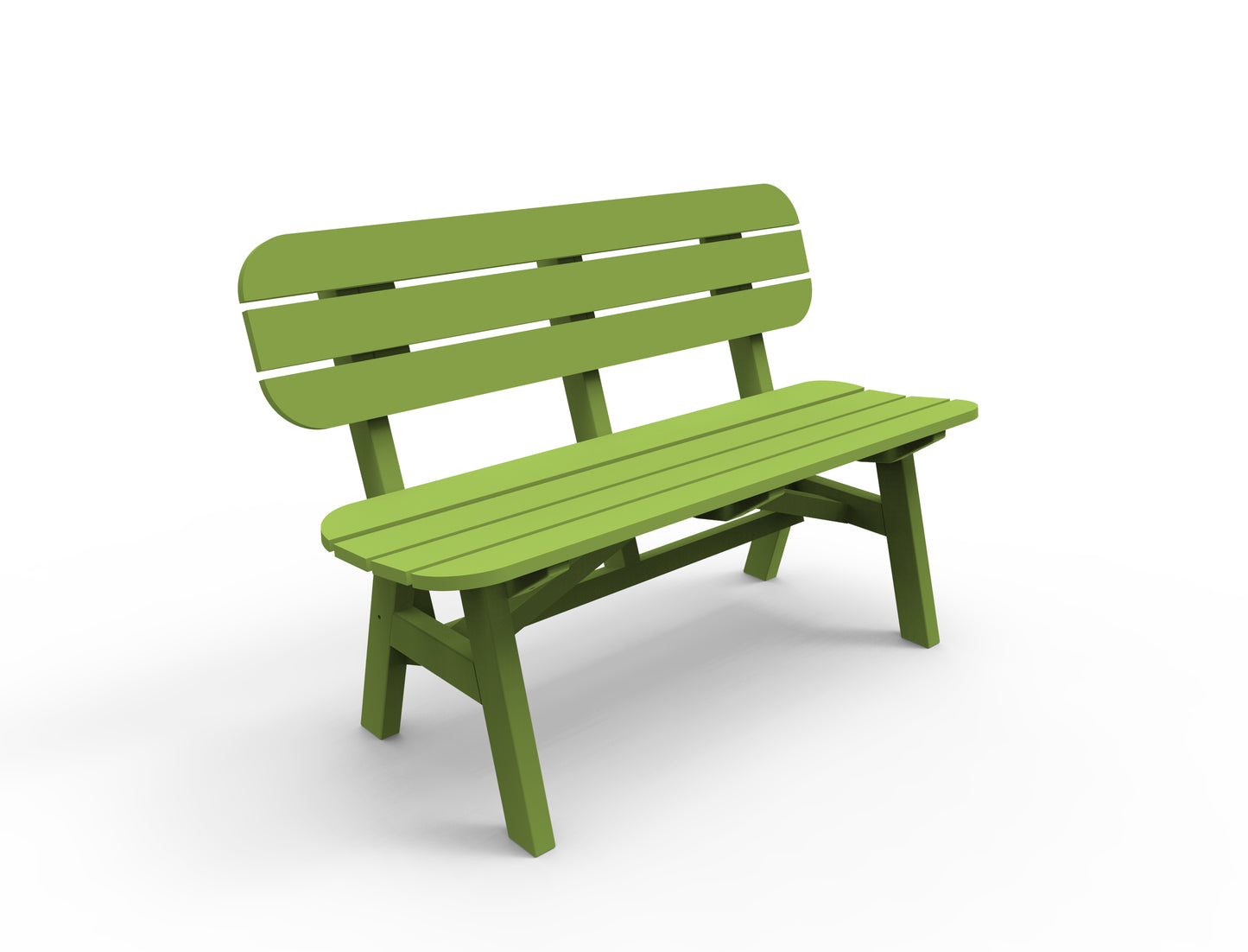 Seaside Casual Recycled Plastic Portsmouth 4' Bench - LEAD TIME TO SHIP 4 TO 6 WEEKS