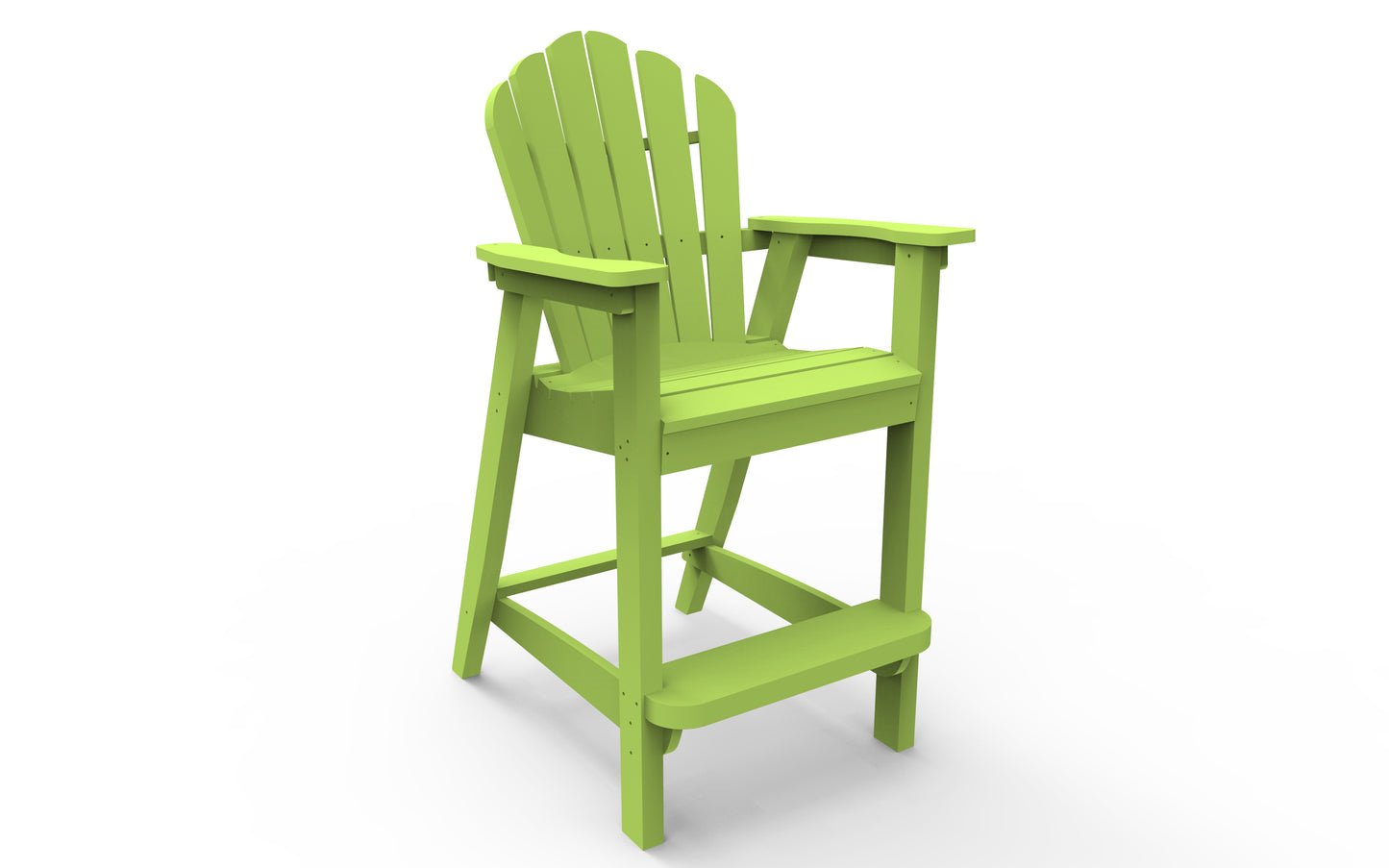 Seaside Casual Recycled Plastic Adirondack Classic Bar Chair (BAR HEIGHT) - LEAD TIME TO SHIP 2 TO 4 WEEKS