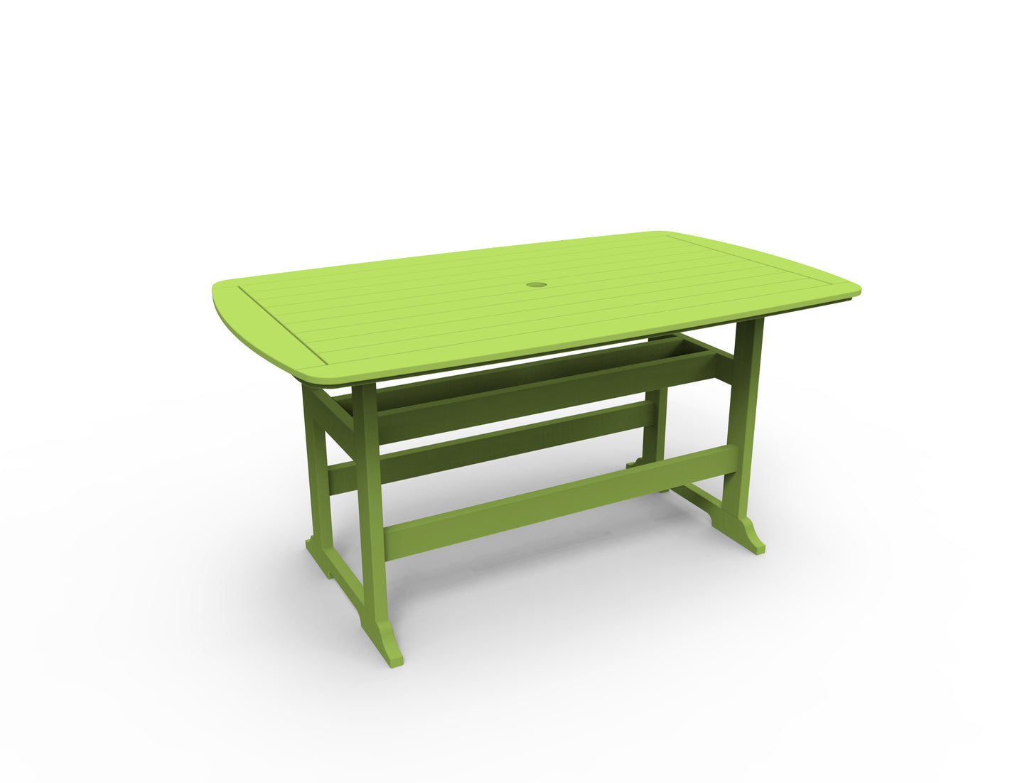 Seaside Casual Recycled Plastic Portsmouth Balcony Table 42" x 72" (COUNTER HEIGHT) - LEAD TIME TO SHIP 2 TO 4 WEEKS