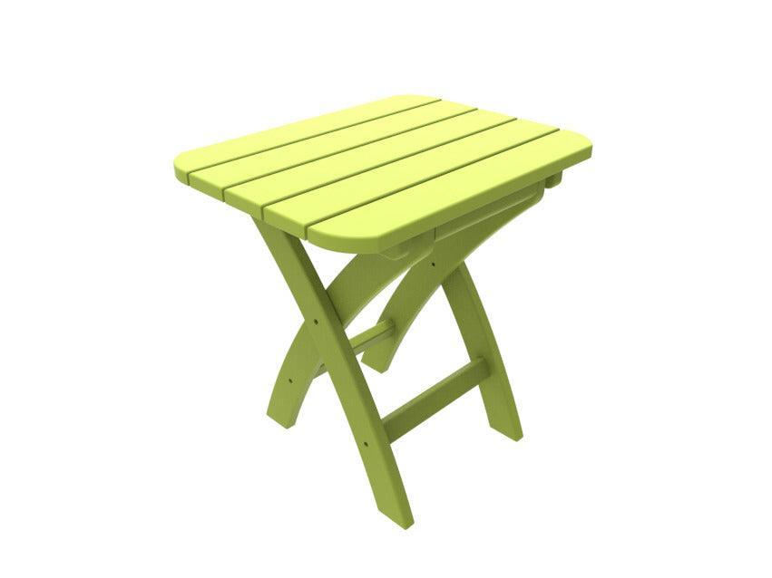Seaside Casual Recycled Plastic Coastline Harbor View Folding Side Table