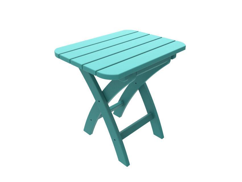 Seaside Casual Recycled Plastic Coastline Harbor View Folding Side Table