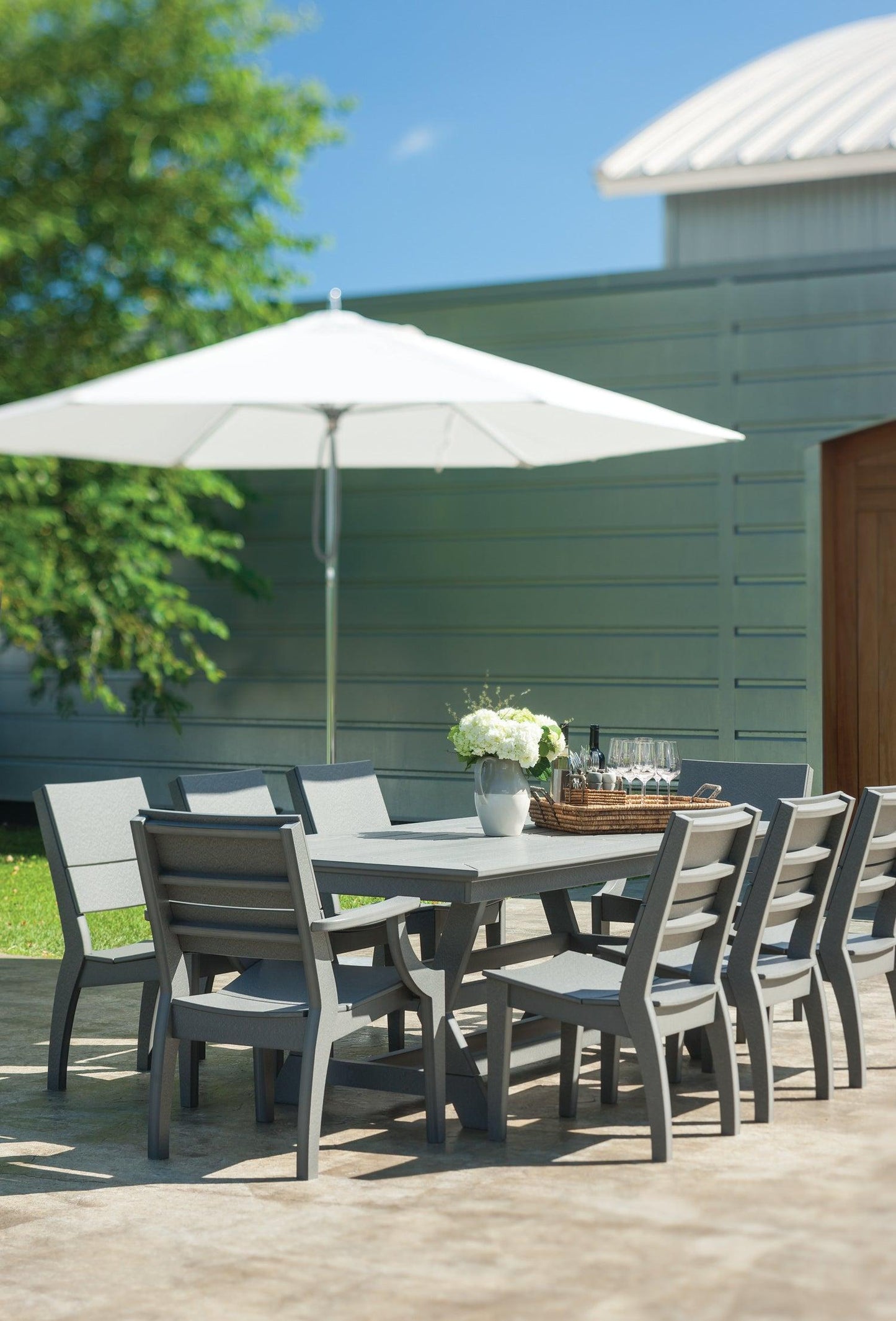 Seaside Casual Recycled Plastic SYM Dining Table 36" x 80" - LEAD TIME TO SHIP 4 TO 6 WEEKS