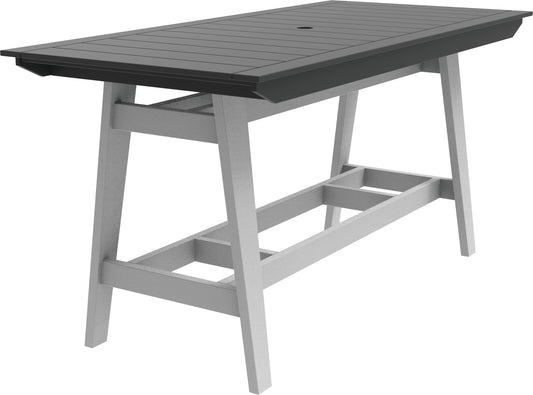 Seaside Casual Recycled Plastic MAD Bar Table 40" x 85" (BAR HEIGHT) - LEAD TIME TO SHIP 2 TO 4 WEEKS