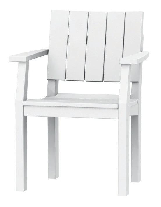 Seaside Casual Recycled Plastic MAD Dining Arm Chair - LEAD TIME TO SHIP 2 TO 4 WEEKS