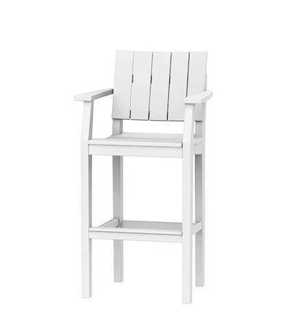 Seaside Casual Recycled Plastic MAD Bar Arm Chair (BAR HEIGHT) - LEAD TIME TO SHIP 2 TO 4 WEEKS