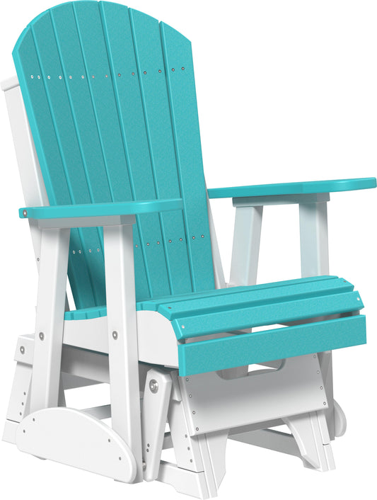 LuxCraft Recycled Plastic 2' Adirondack Glider Chair  - LEAD TIME TO SHIP 10 to 12 BUSINESS DAYS
