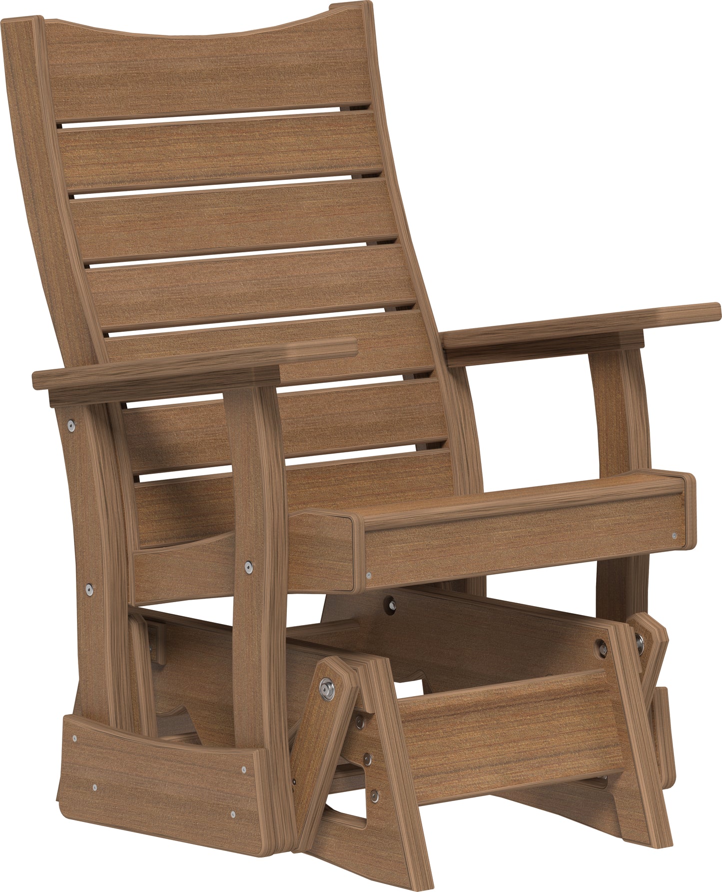 LuxCraft Recycled Plastic 2' Contour Glider - LEAD TIME TO SHIP 7 BUSINESS DAYS OR LESS