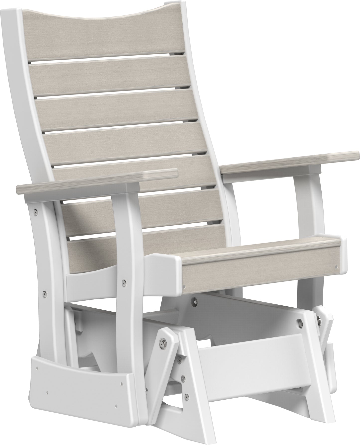 LuxCraft Recycled Plastic 2' Contour Glider - LEAD TIME TO SHIP 7 BUSINESS DAYS OR LESS