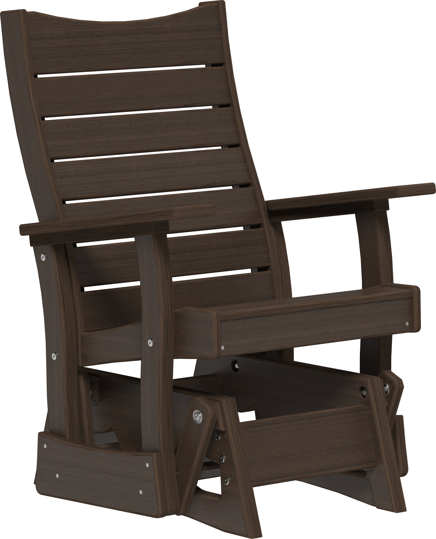 LuxCraft Recycled Plastic 2' Contour Glider - LEAD TIME TO SHIP 7 BUSINESS DAYS OR LESS