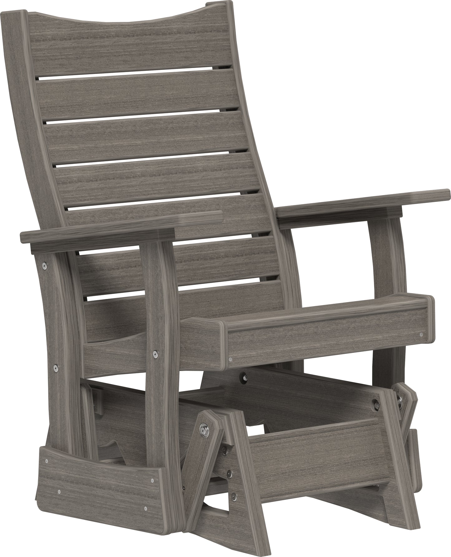 LuxCraft Recycled Plastic 2' Contour Glider - LEAD TIME TO SHIP 7 BUSINESS DAYS OR LESS