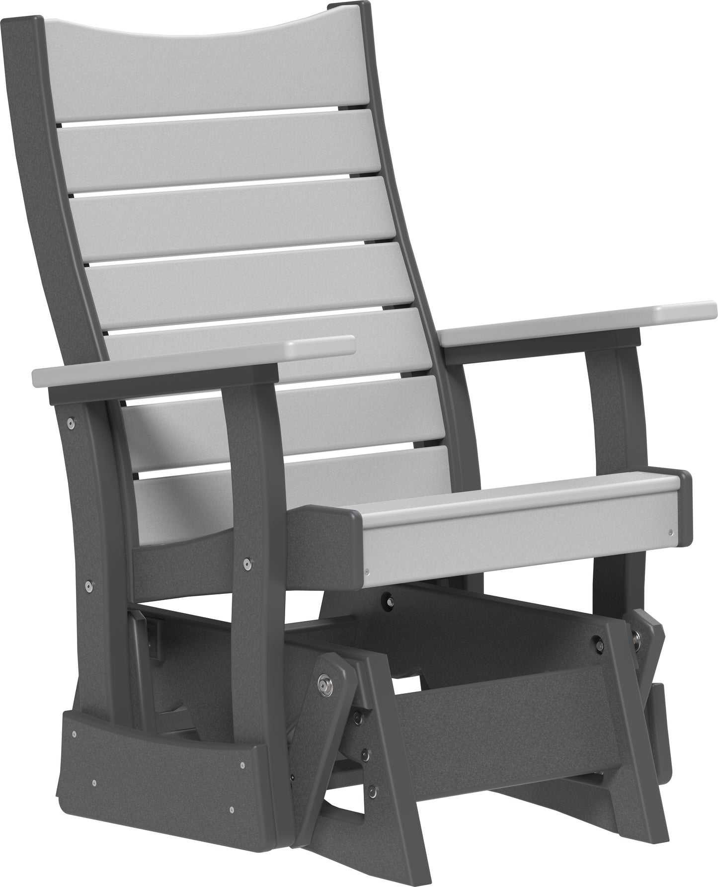 LuxCraft Recycled Plastic 2' Contour Glider - LEAD TIME TO SHIP 7 BUSINESS DAYS OR LESS