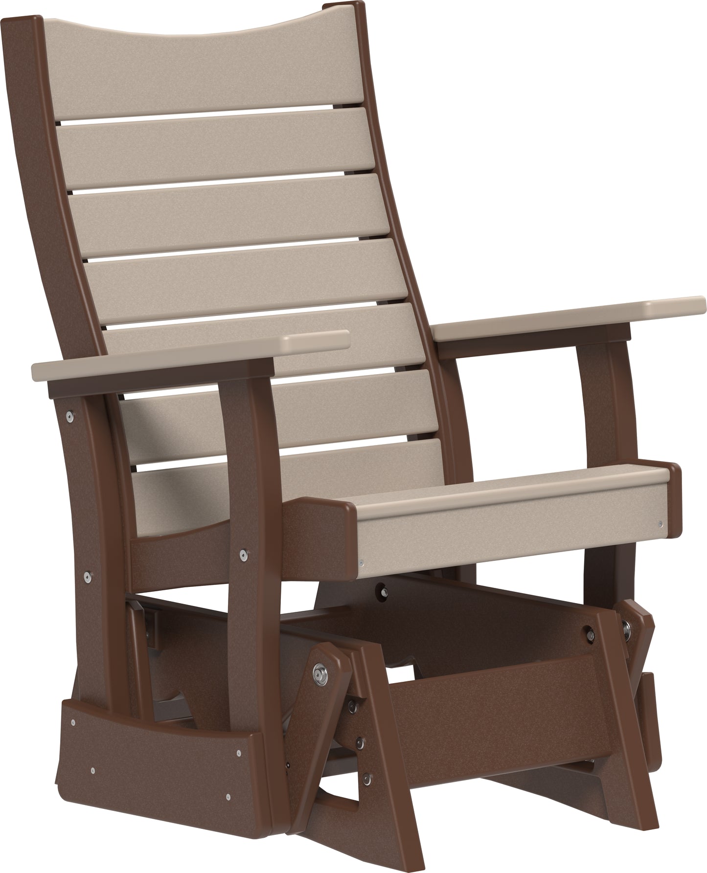 LuxCraft Recycled Plastic 2' Contour Glider - LEAD TIME TO SHIP 7 BUSINESS DAYS OR LESS