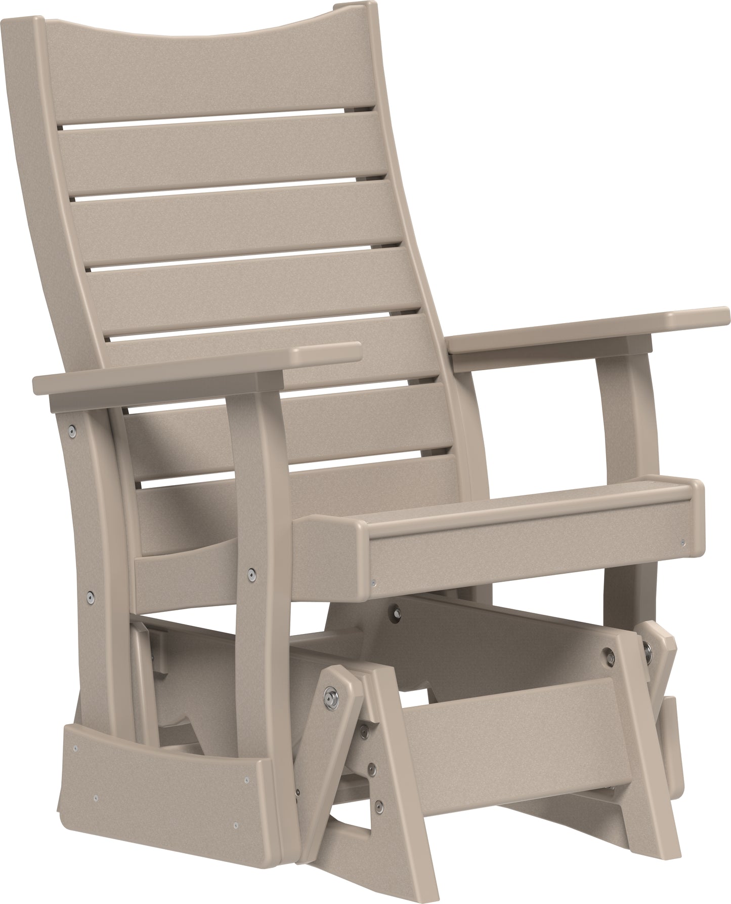 LuxCraft Recycled Plastic 2' Contour Glider - LEAD TIME TO SHIP 7 BUSINESS DAYS OR LESS