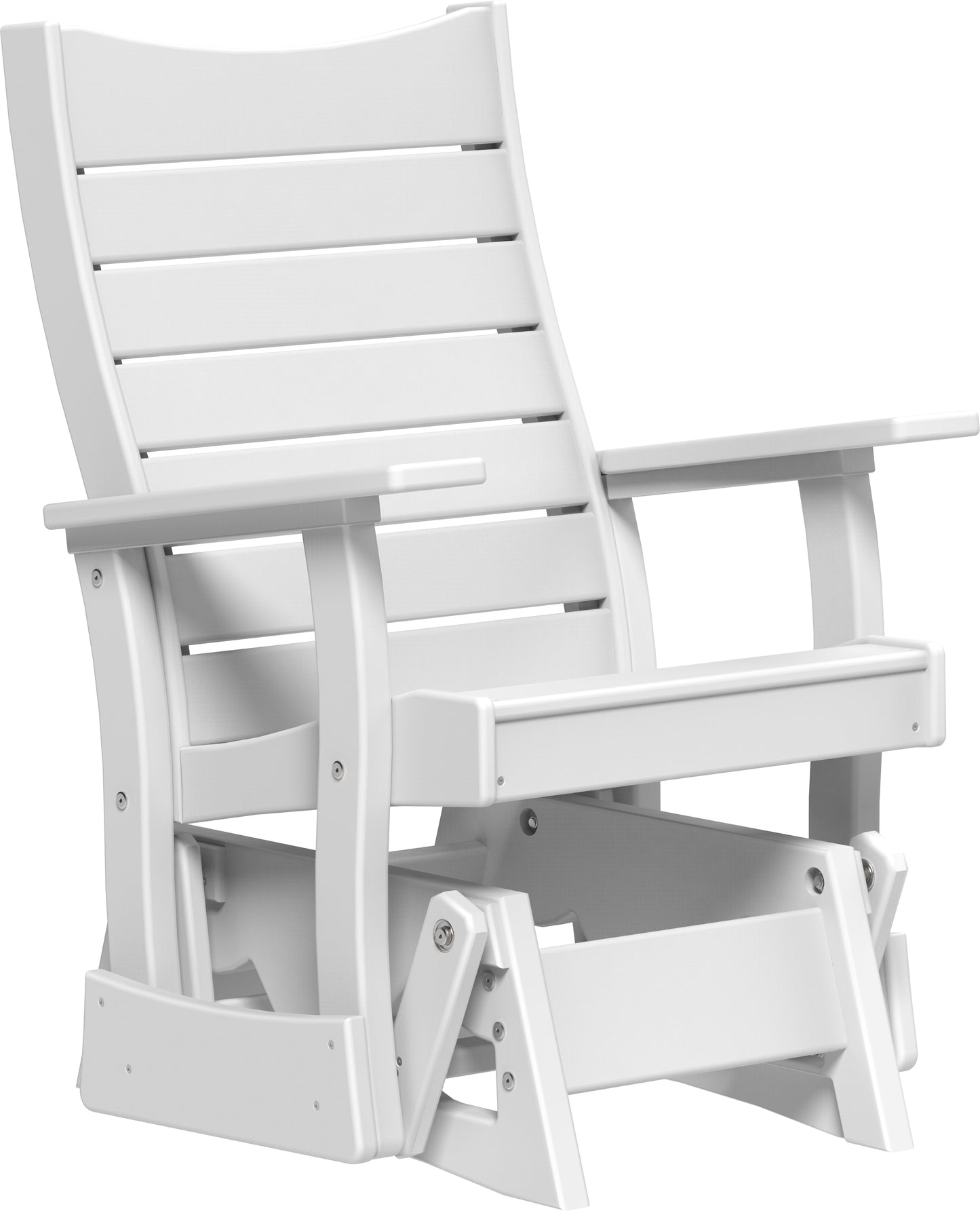 LuxCraft Recycled Plastic 2' Contour Glider - LEAD TIME TO SHIP 7 BUSINESS DAYS OR LESS