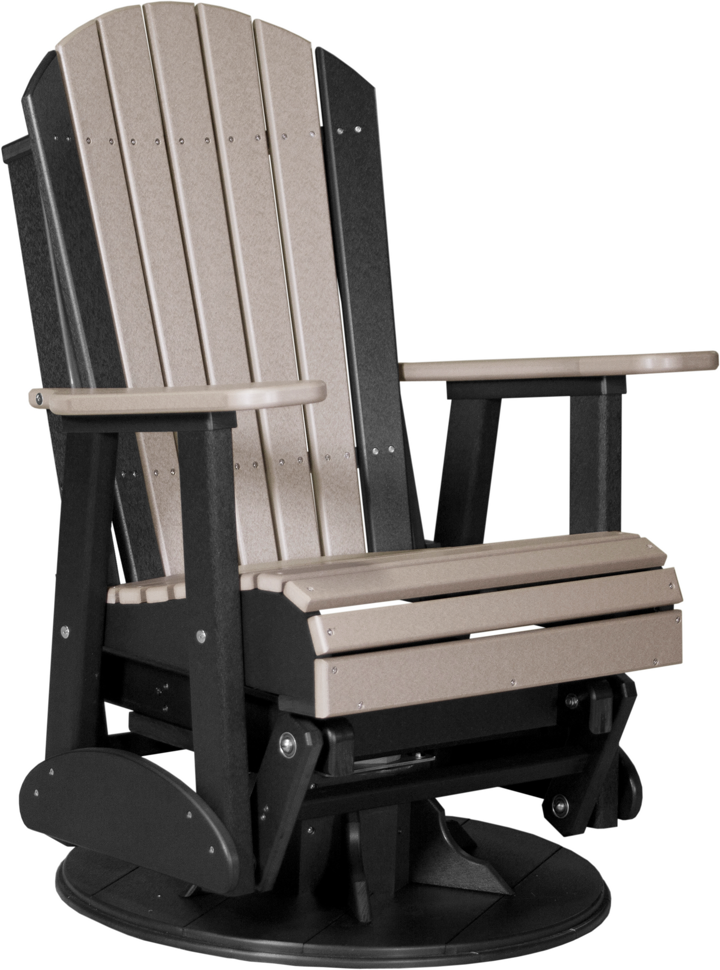 LuxCraft Recycled Plastic 2' Adirondack Swivel Glider Chair  - LEAD TIME TO SHIP 7 BUSINESS DAYS OR LESS