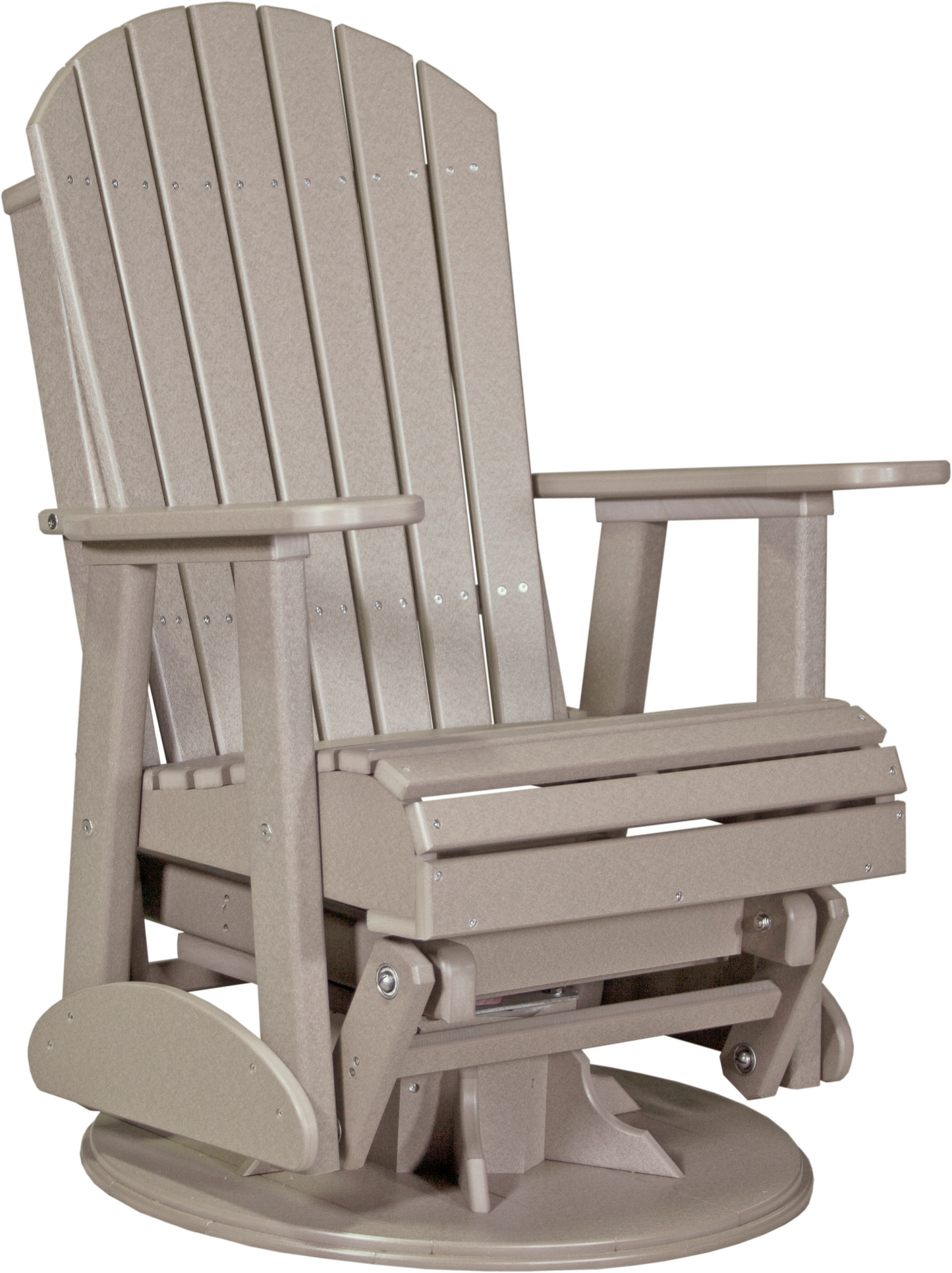 LuxCraft Recycled Plastic 2' Adirondack Swivel Glider Chair  - LEAD TIME TO SHIP 7 BUSINESS DAYS OR LESS