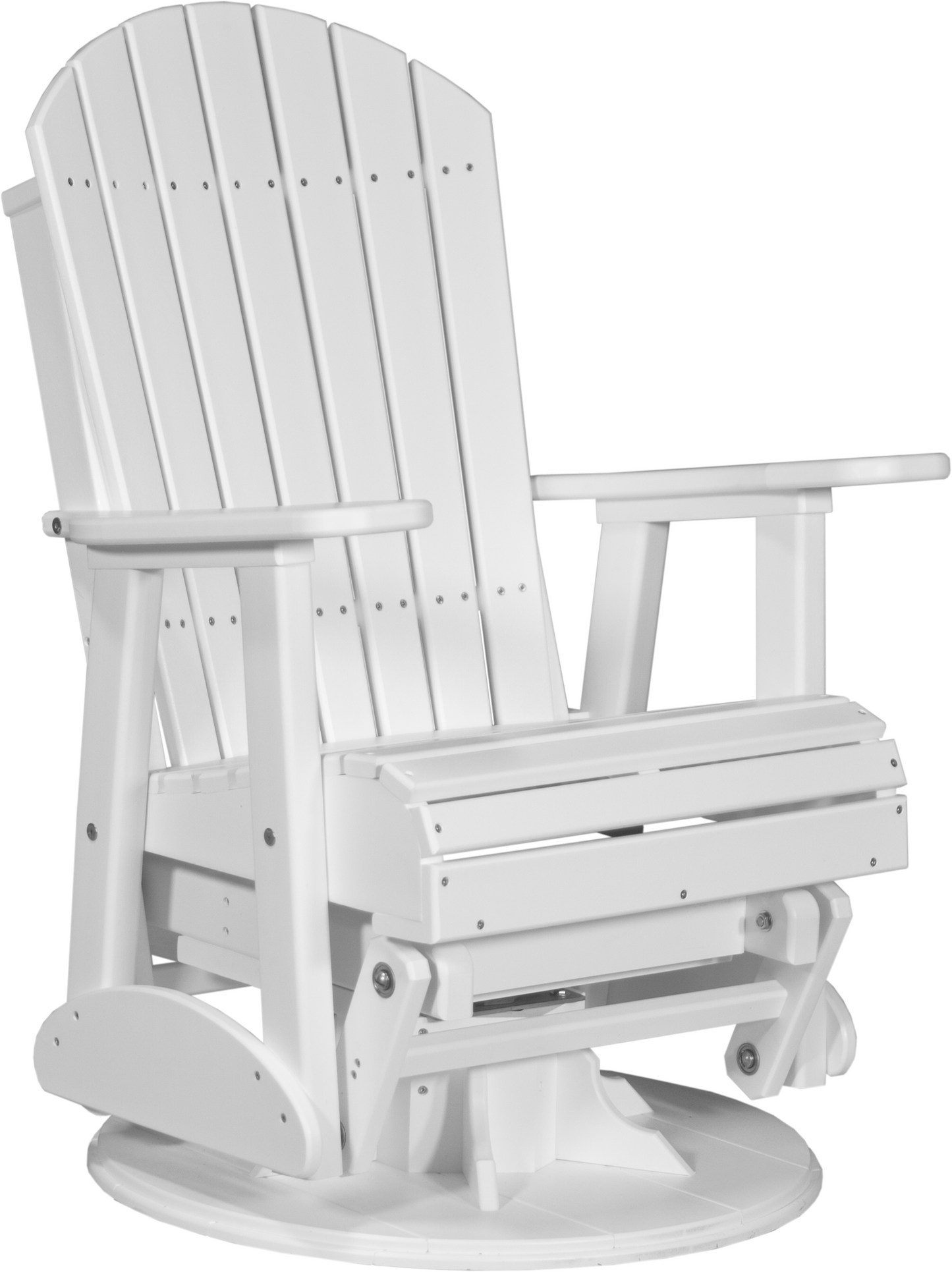 LuxCraft Recycled Plastic 2' Adirondack Swivel Glider Chair  - LEAD TIME TO SHIP 7 BUSINESS DAYS OR LESS