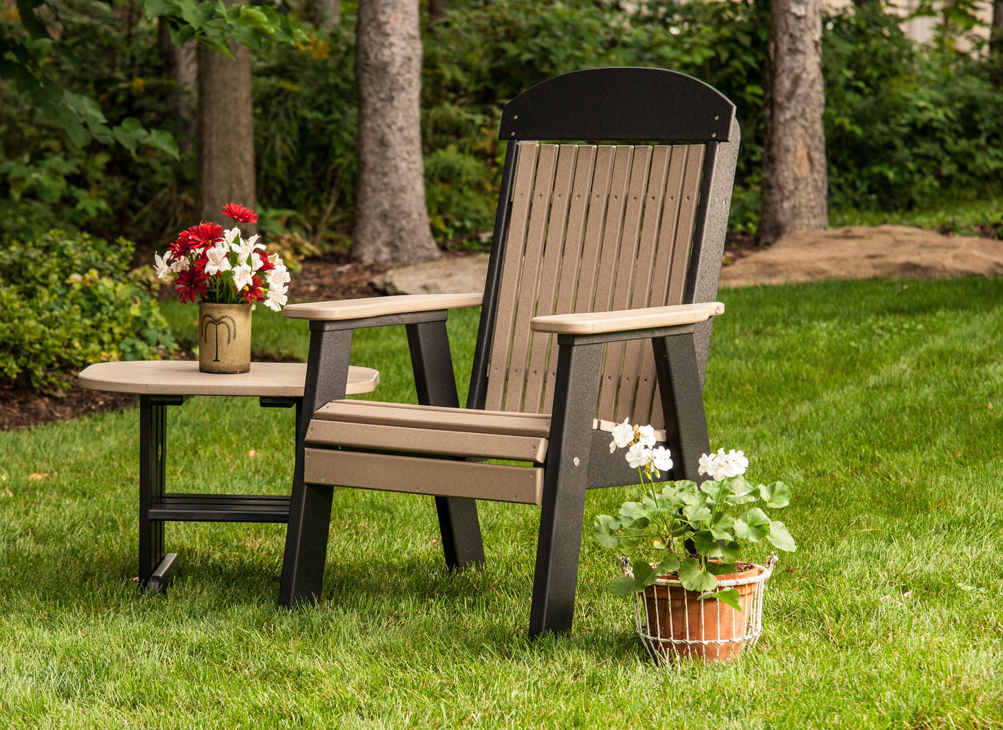 LuxCraft Classic Highback Recycled Plastic 2ft Chair  - LEAD TIME TO SHIP 7 BUSINESS DAYS OR LESS