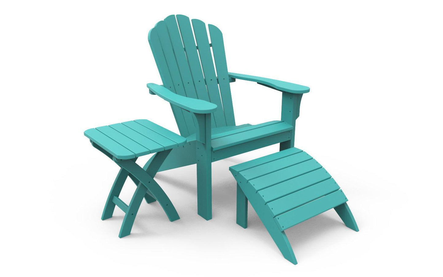 Seaside Casual Recycled Plastic Coastline Harbor View Folding Side Table